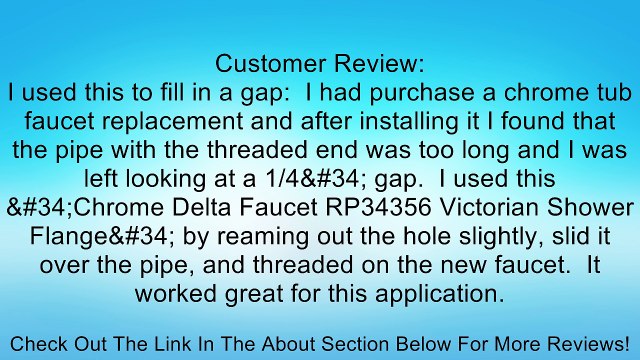 Delta Faucet RP34356 Victorian Shower Flange, Chrome Review