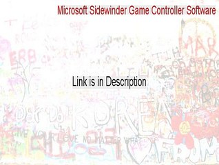 Microsoft Sidewinder Game Controller Software Crack (Free Download)