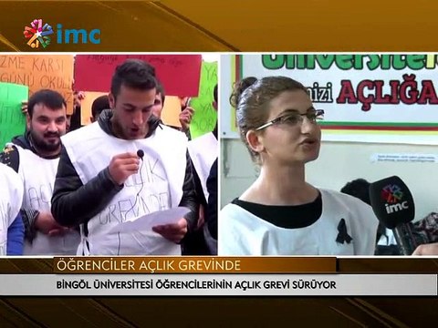 Açlık grevindeki öğrenciler imc tv'ye konuştu
