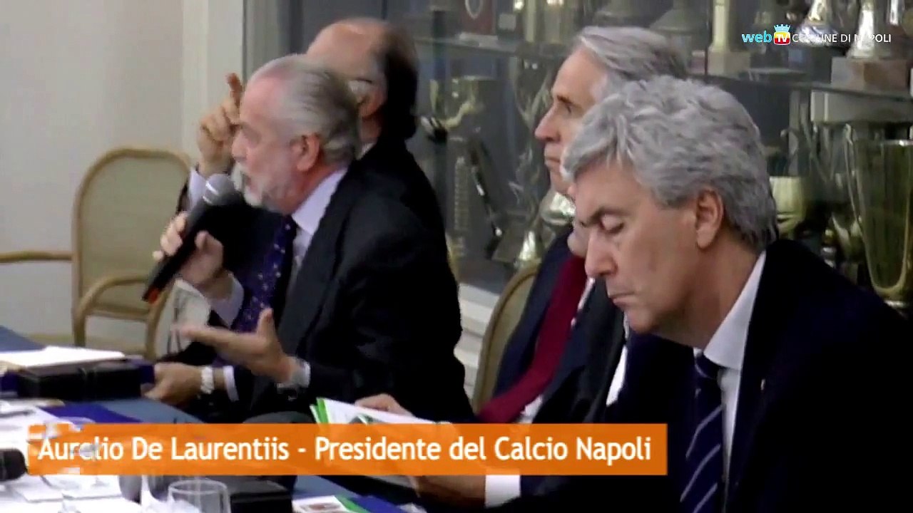 Napoli - A luglio i lavori per lo stadio, De Laurentiis e de Magistris chiedono sicurezza (05.03.15)