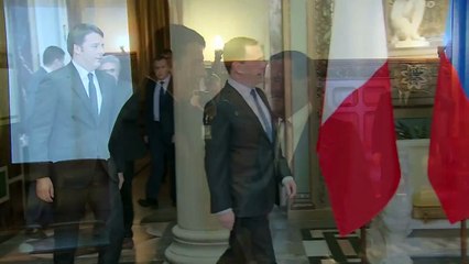 Renzi a Mosca, l'incontro con Medvedev (05.03.15)