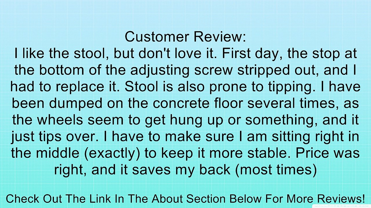 Powerbuilt 620478 Heavy Duty Rolling Brake Stool Mechanic Seat Review