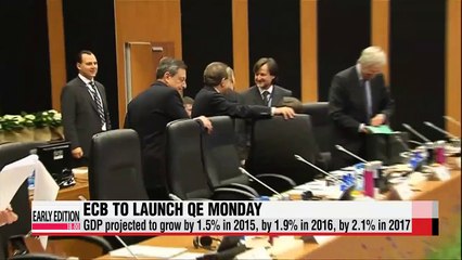 Bonds rise, euro falls ahead of ECB's Monday QE launch