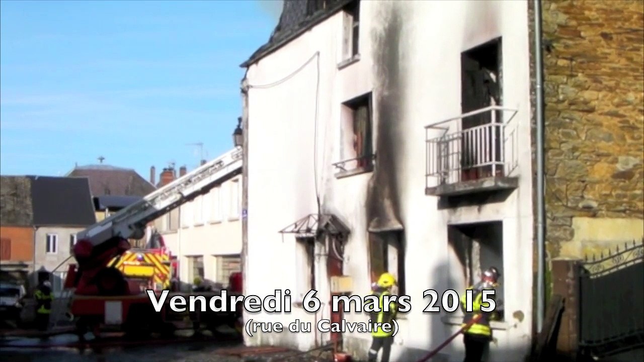 Une maison en feu à Maubert-Fontaine