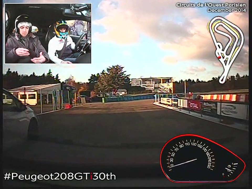 Votre video en PEUGEOT 208 GTi 30th  B50061214PE00024
