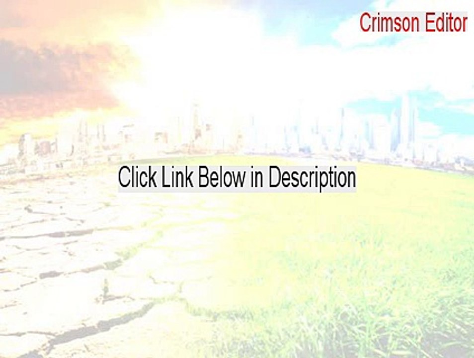 Crimson Editor Keygen [Legit Download]