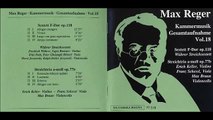 REGER String Trio No.1 Op.77b (1904) | E.Keller, F.Schessl, M.Braun