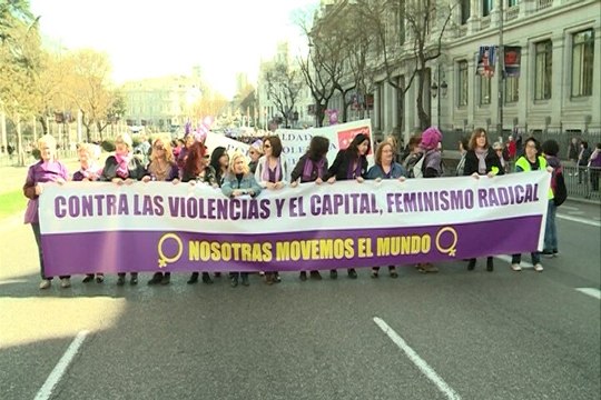 Manifestación por el Día Internacional de la Mujer