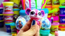 Littlest Pet Shop peppa pig Surprise eggs Frozen Play Doh Barbie Toys hello Kitty