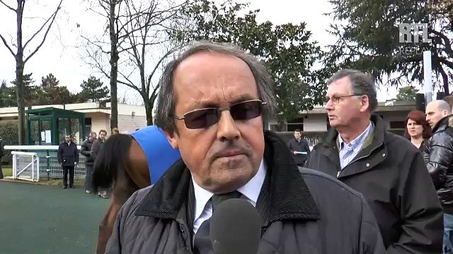 Philippe Lorrain présente Rasango en vue du Prix Univers II, le quinté du dimanche 8 mars à Auteuil