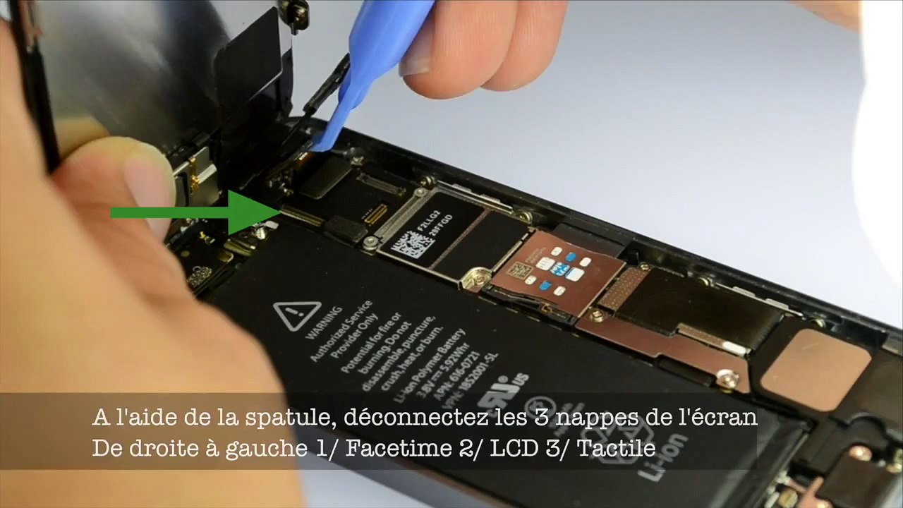 Tuto : Iphone 5S changement de l'écouteur de l'oreille (buzzer) démontage + remontage HD