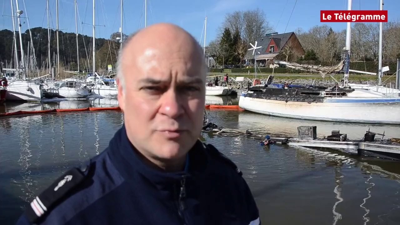 Béganne (56). Deux bateaux détruits dans le port de Foleux