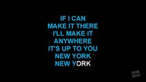 New York, New York in the style of Frank Sinatra karaoke video with lyrics