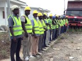Visite du Président sur les chantiers des logements de Bikélé - 2/3