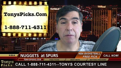 San Antonio Spurs vs. Denver Nuggets Free Pick Prediction NBA Pro Basketball Odds Preview 3-6-2015