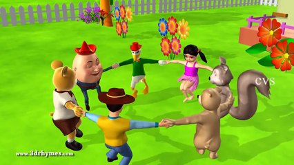 Ringa Ringa Roses - 2 ( Animals ) - 3D Animation English Nursery rhymes For children