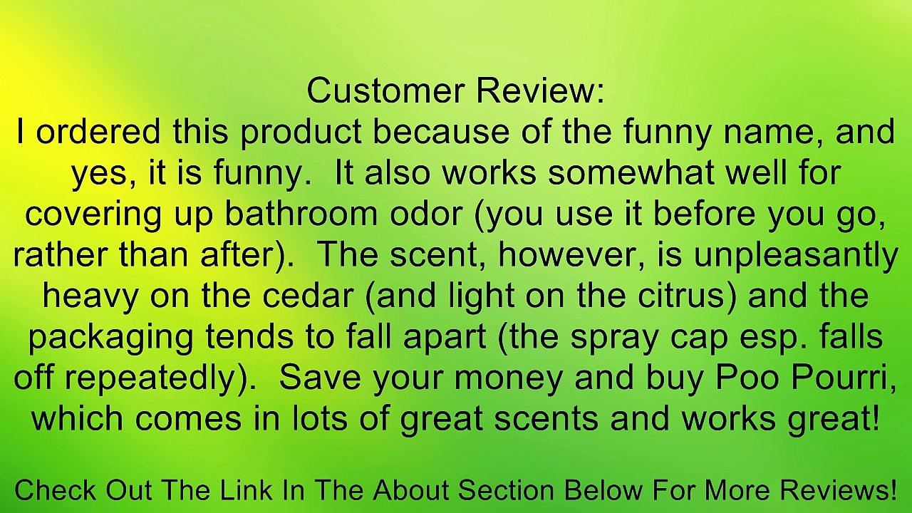 Blue Q No Shit Sherlock Lavatory Mist 5.3oz Review