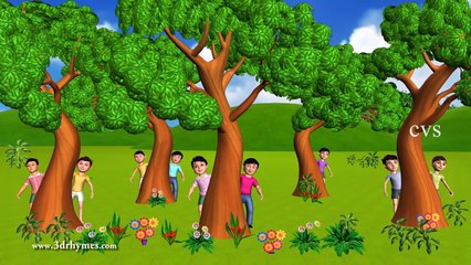 Ten Little Indians - 3D Animation English Nursery rhyme song for children with lyrics