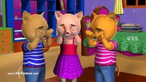 Three Little Kittens and Five Little Kittens Jumping on the Bed - 3D Rhymes and Songs for Children