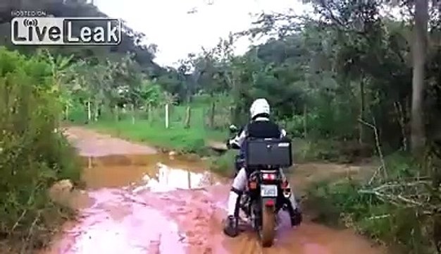 Cautious Biker Learns A Lesson From Local Riders