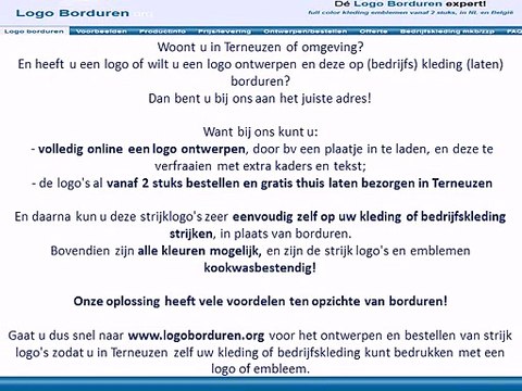 Terneuzen logo borduren op kleding