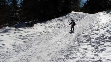 Premières glisses de Maëlle (mars 2015)