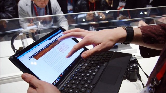 Sony Z4 tablet hands on Video at MWC 2015