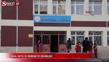 Okul sütü 30 öğrenciyi zehirledi