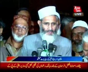 Electoral system fails during Senate polls Sirajul Haq