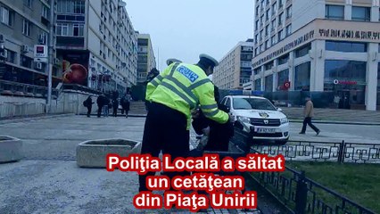 POLITIA LOCALA IASI A SALTAT UN CETATEAN DIN PIATA UNIRII ( www.iasi1.ro )