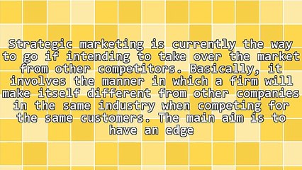 The Need For Strategic Marketing And Creative Services