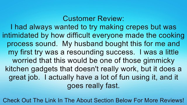 CucinaPro 1447 Cordless Crepe Maker Review