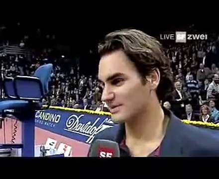 Roger Federer Lachanfall, Swiss Indoors 2007