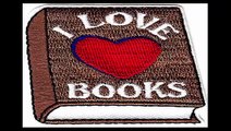 I LOVE (HEART) BOOKS or Iron On Embroidered Patch or Reading, Books, School, Words