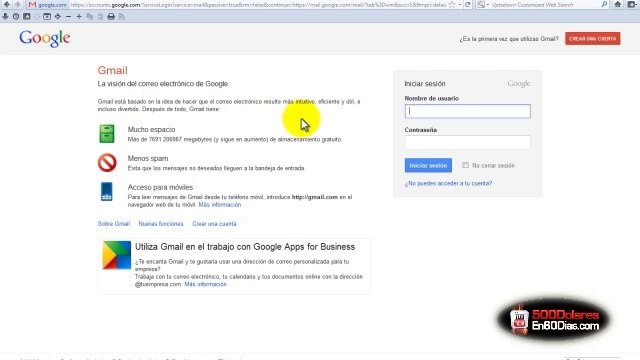 04.Como crear una cuenta en Gmail