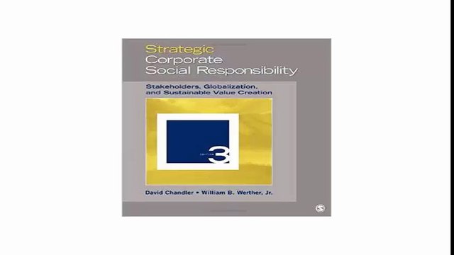 Strategic Corporate Social Responsibility Stakeholders, Globalization