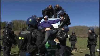 Télécharger la video: Sivens: les gendarmes évacuent les derniers zadistes