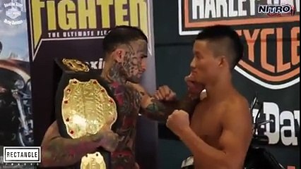 Guy acts cocky pre-fight, and then