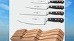 Wusthof Classic 6 Piece High Carbon Steel Drawer Tray Knife Set with Bonus Sharpener