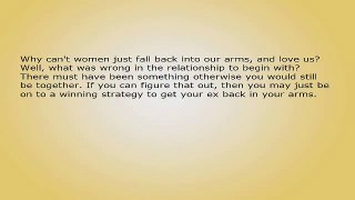 How to Get Your Ex Girlfriend Back - the Easy Way.avi