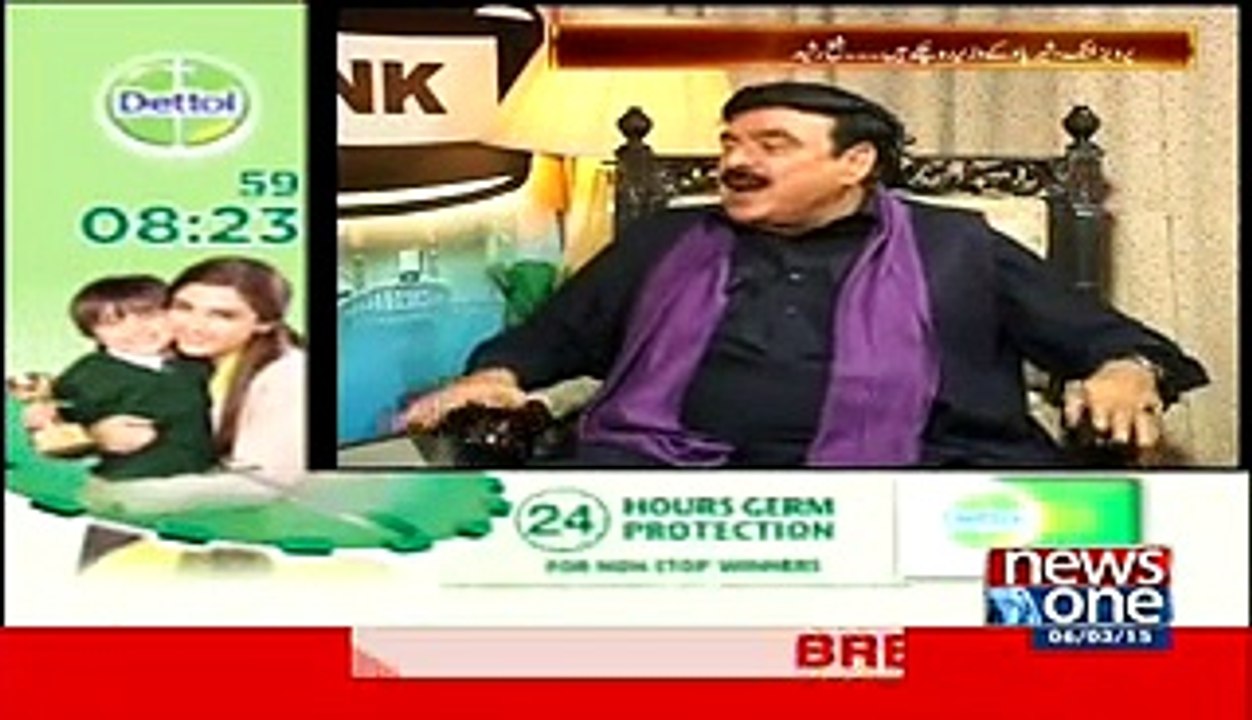 Sheikh Rasheed Live With Dr. Shahid Masood – 6th March 2015 On News One