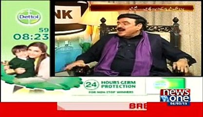 Sheikh Rasheed Live With Dr. Shahid Masood – 6th March 2015 On News One