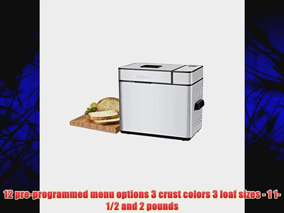 Cuisinart BMKR-200PC Fully Automatic Compact Bread Maker 2-Pound