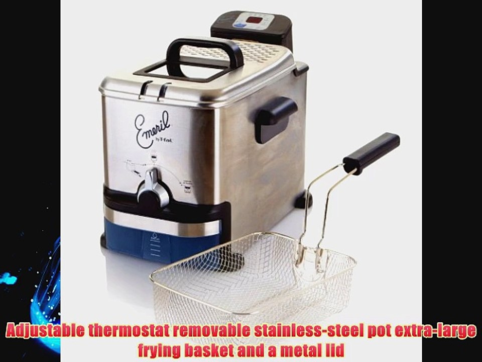 Emeril by T-fal FR7009 2.65-Pound / 3.3-Liter Stainless Steel Digital Immersion Deep Fryer
