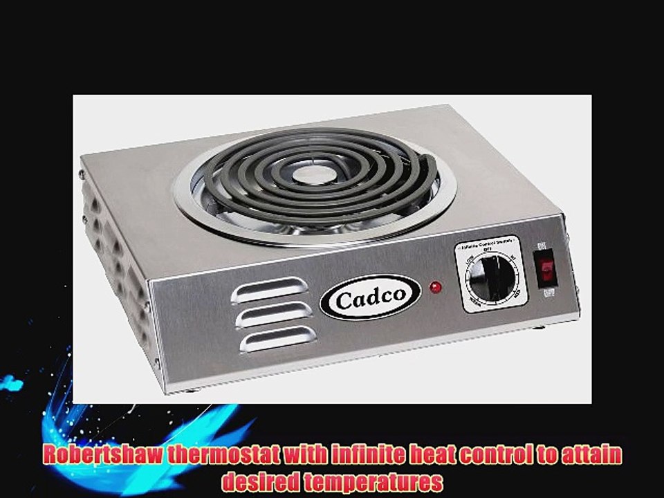 Cadco CSR3T Countertop HiPower Single 120Volt Hot Plate video Dailymotion
