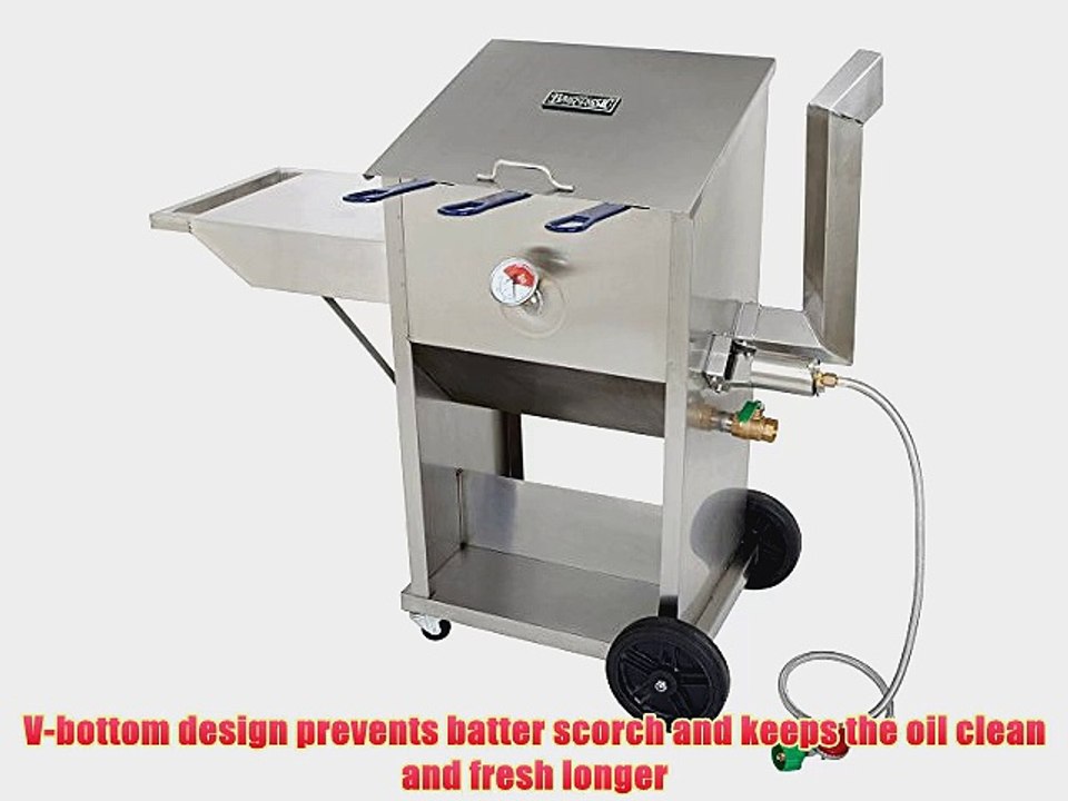 Bayou Classic 700-709 9-Gallon Stainless Steel Self Contained Deep Fryer