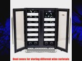 Whynter BWR-401DS Elite 40-Bottle Seamless Stainless Steel Door Dual Zone Built-in Wine Refrigerator