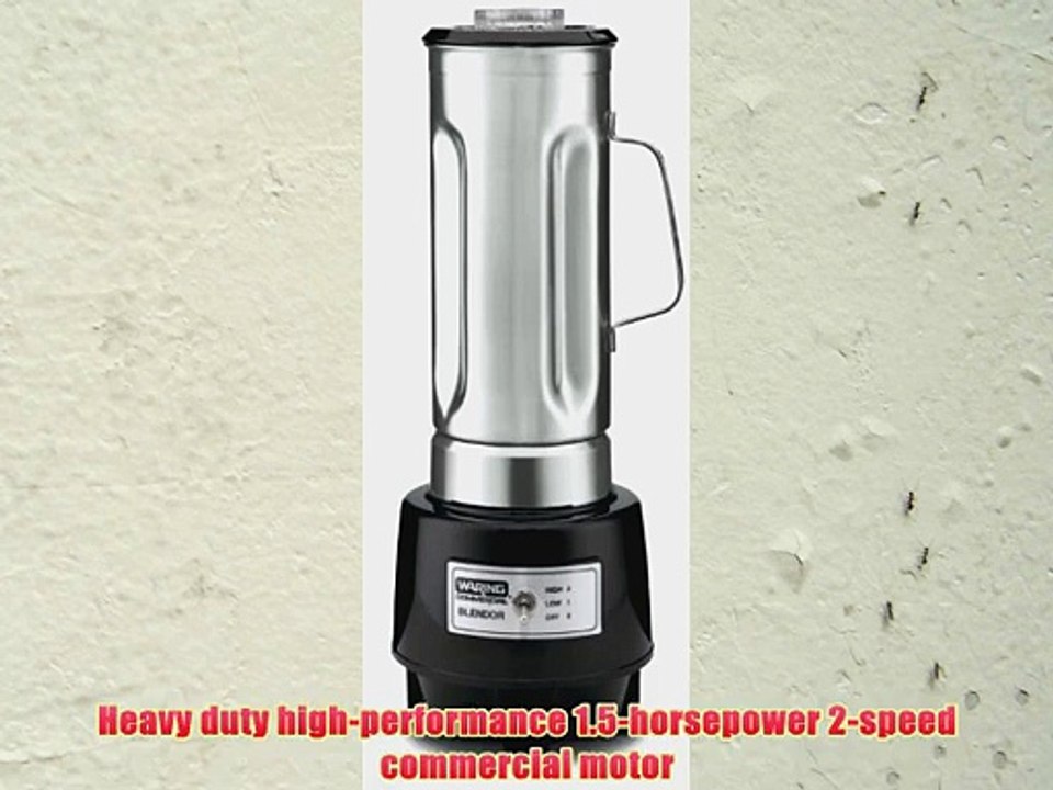 Waring Commercial HGB150 1/2-Gallon Food Blender with 64-Ounce Stainless Steel Container