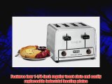 Waring Commercial WCT805B Heavy Duty Stainless Steel 208-volt Toaster with 4 Slots