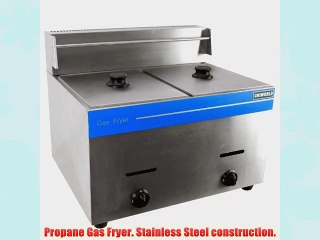 UniWorld Deep Fryer Dual Basket Liquid Propane Stainless Steel UGF-72